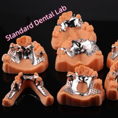 CAD CAM Odłączalny częściowy protez metalowy ramy 3Shape Exocad Design protez