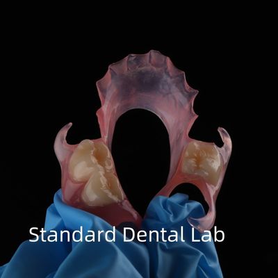 Wysoka estetyka Stomatologiczna TCS Valplast elastyczna częściowa proteza stomatologiczna laboratoryjna odcień różowy