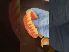 Całkowite górne i dolne płytki stacjonarne Akrylowe zęby częściowe Zęby zęby różowe Gumy